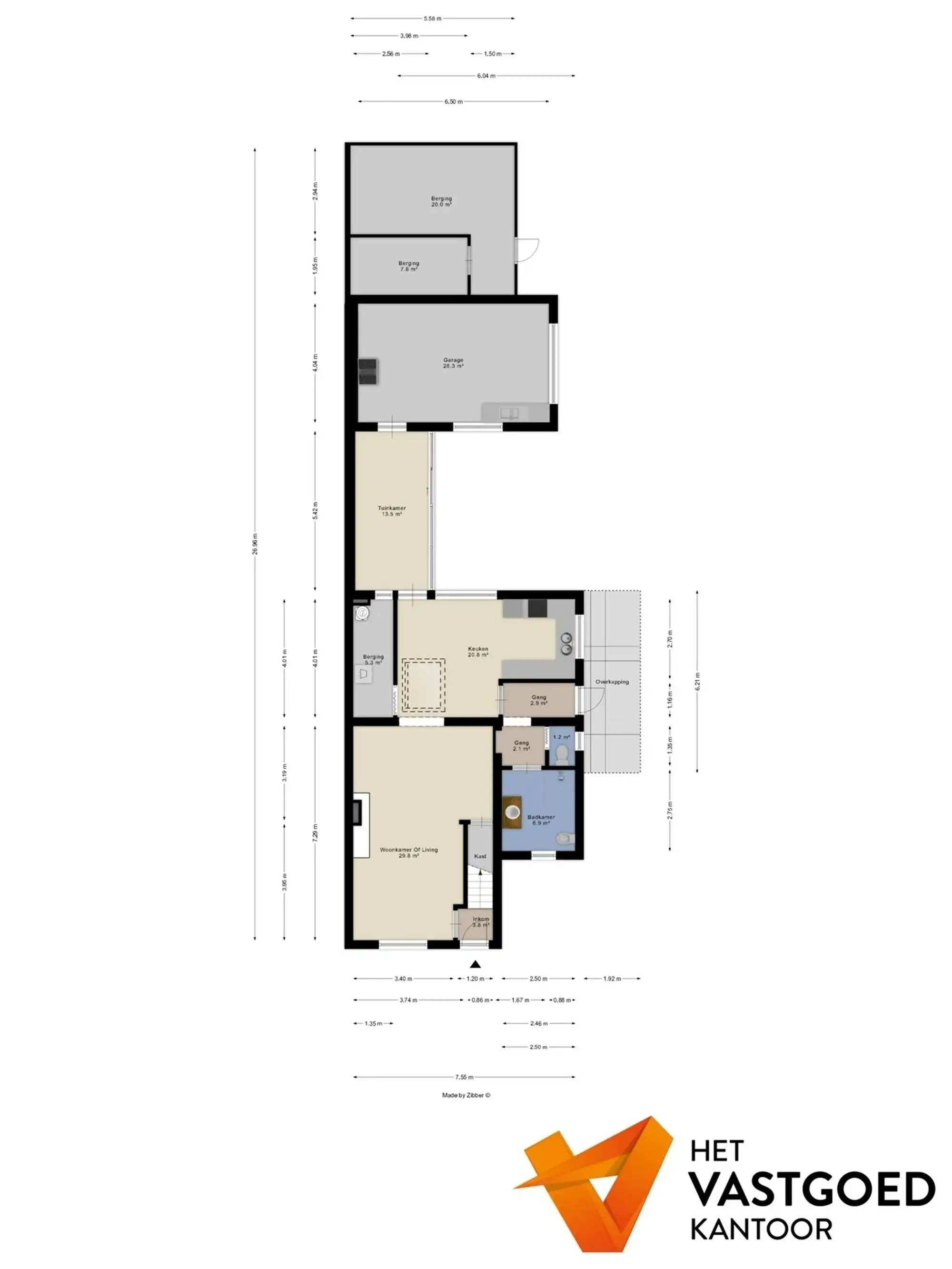 PERFECT ONDERHOUDEN WONING MET 3 SLAAPKAMERS + GARAGE OP PERCEEL VAN 5A62 TE BERINGEN foto 28