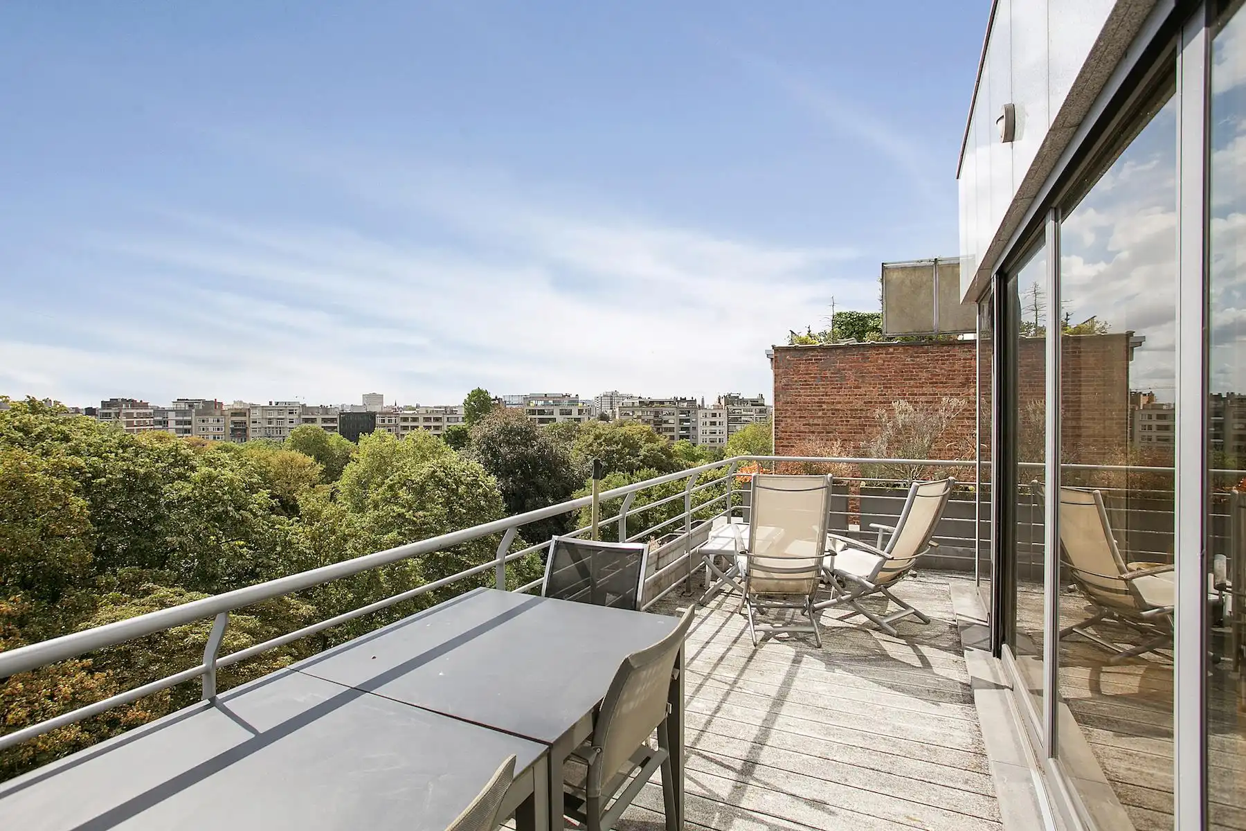ANTWERPEN-PARK. Penthouse met 3 slk en terras! foto 4