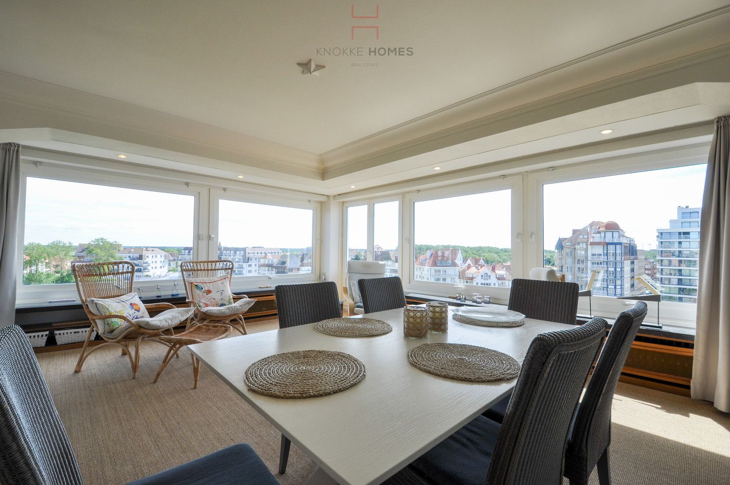 Uniek hoekappartement met uitzonderlijk panoramisch uitzicht in Duinbergen foto 6