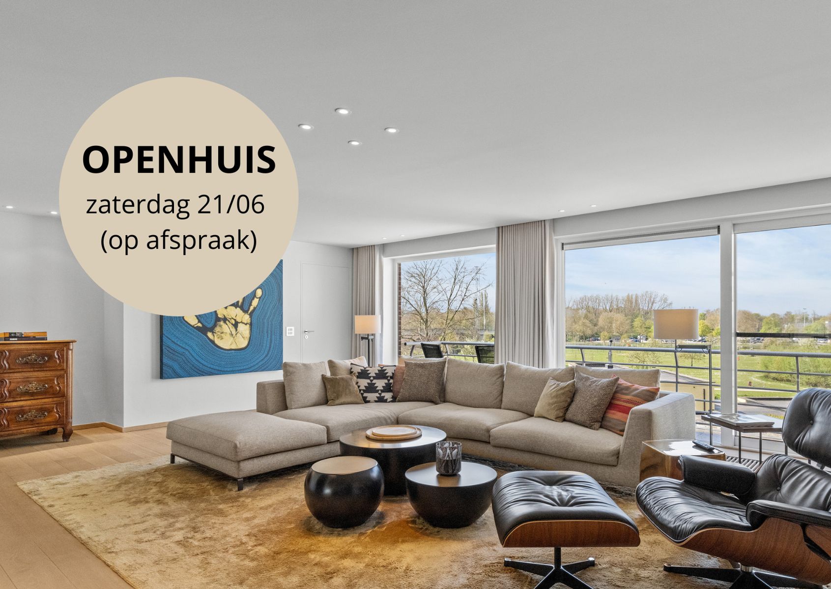 Exclusief en riant wonen met zicht op de oude Leiearm foto 2