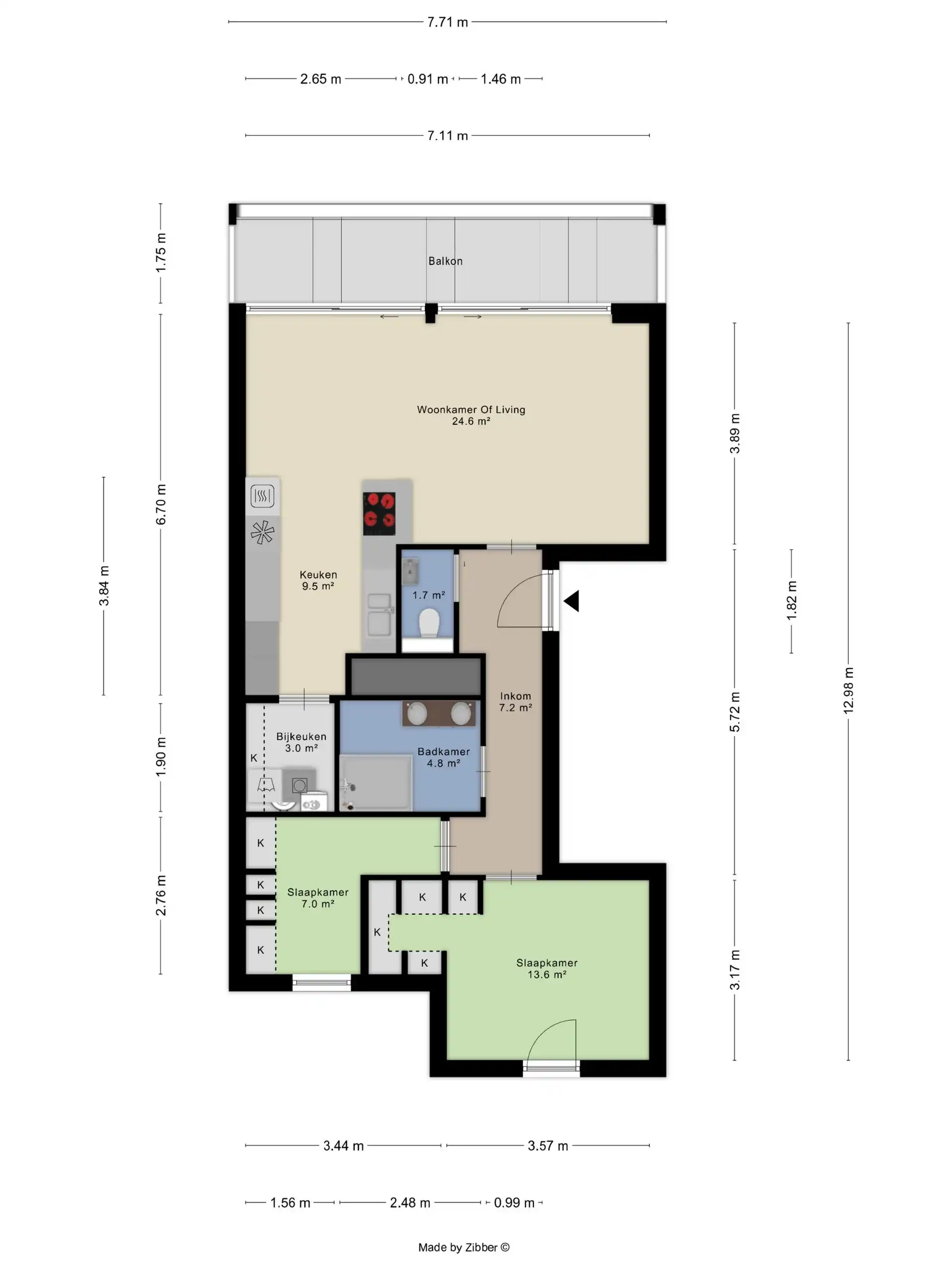 Jong en stijlvol appartement met westgericht terras, veel maatwerk en EPC-label A foto 21
