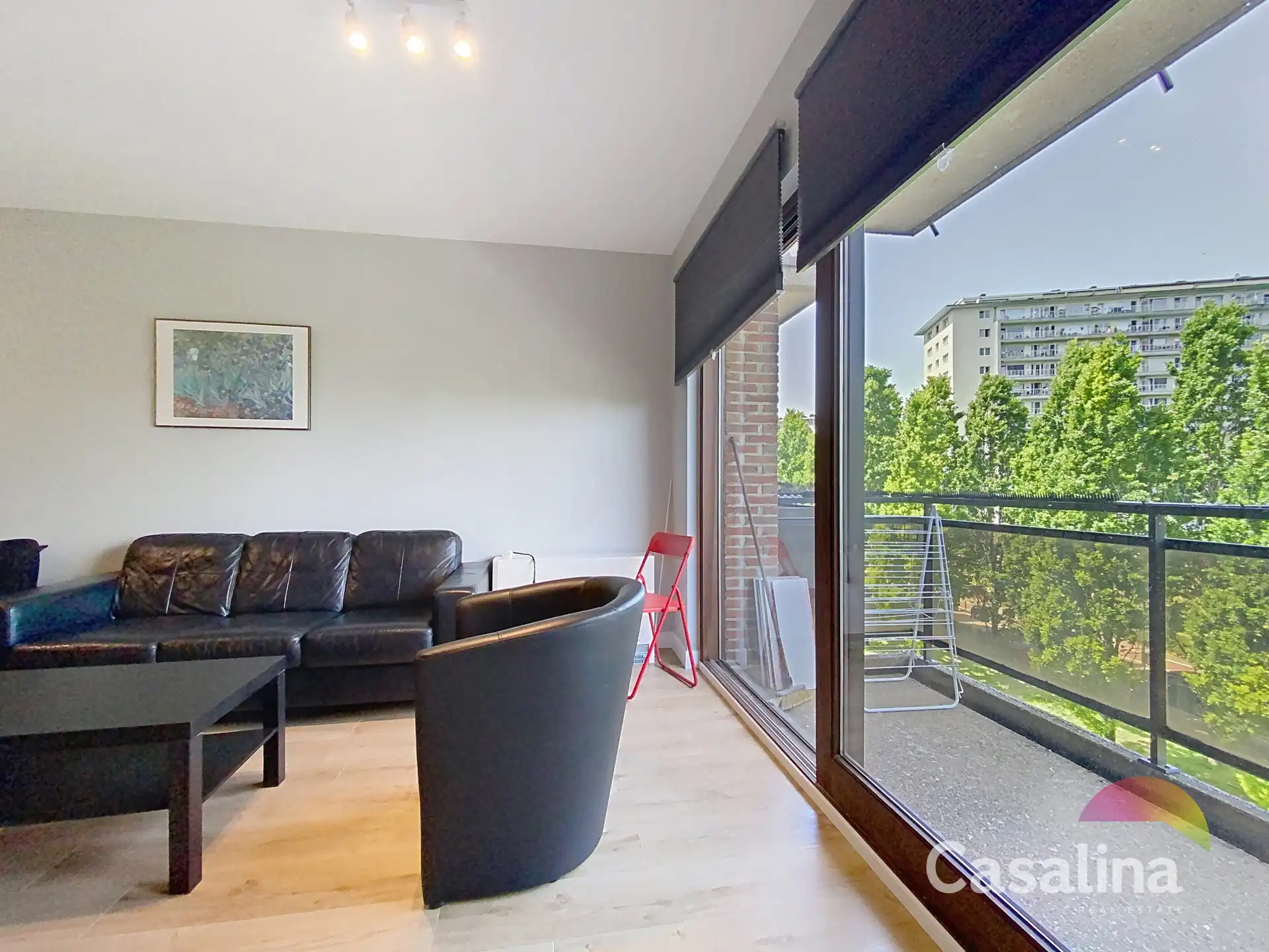 Gemeubileerd appartement, 1 slaapkamer + bureel en terras foto 2