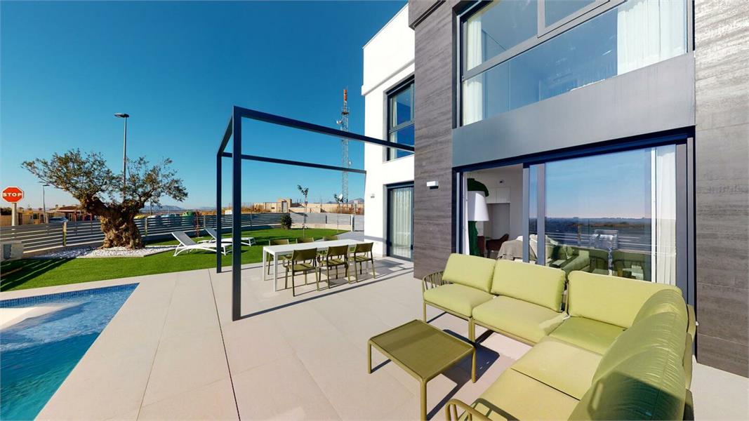 Bouw van onafhankelijke nieuwbouwvilla's, met privézwembaden en moderne afwerkingen. foto 3