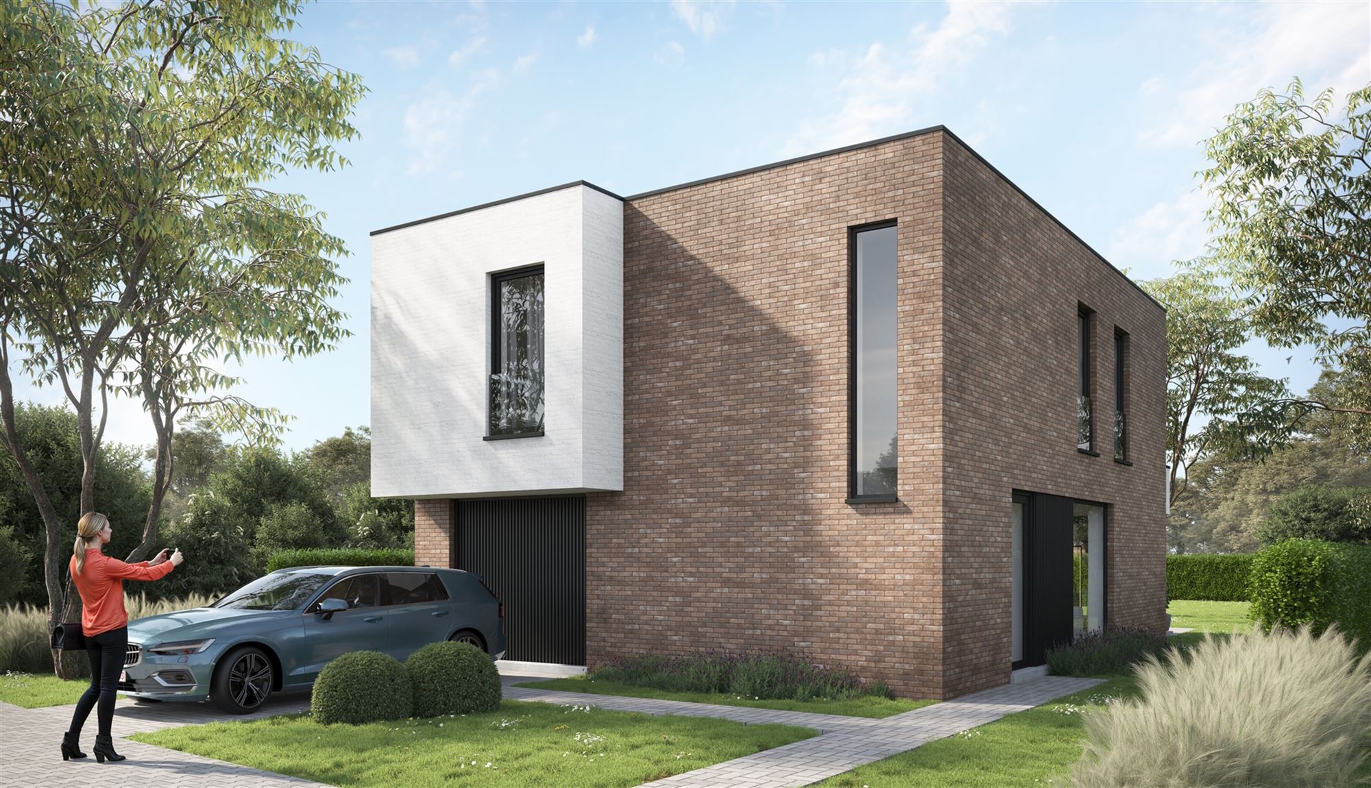 Nieuwbouw woning met 4 slaapkamers, inpandige garage en tuin foto {{pictureIndex}}