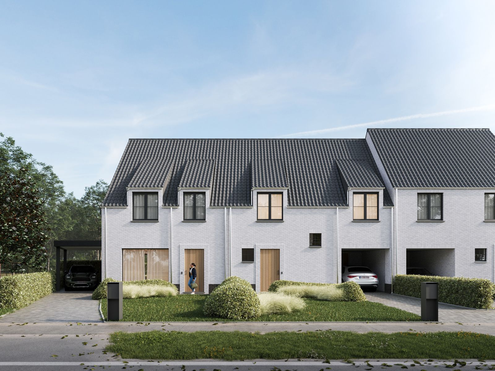 Ruime, energiezuinige halfopen nieuwbouwwoning te Eernegem. foto 4