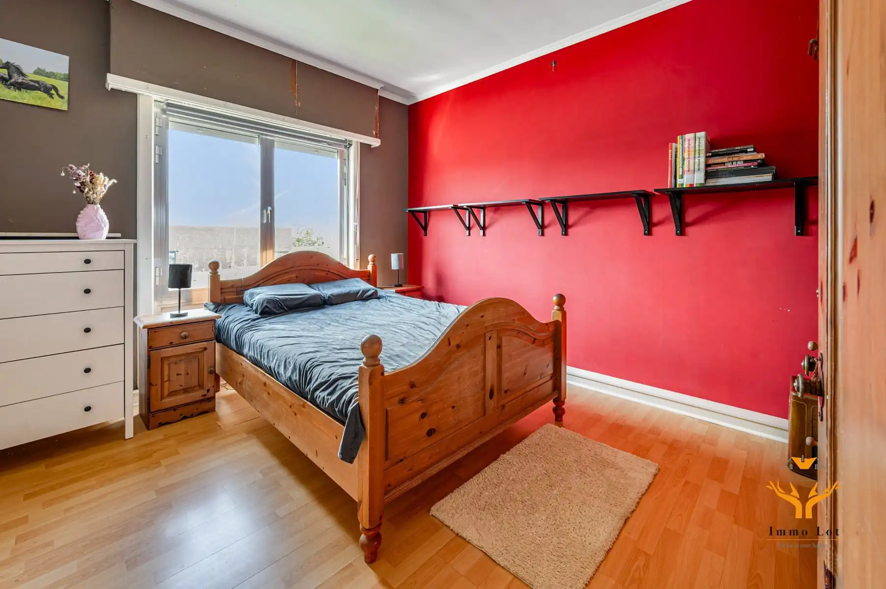 Halfopen bebouwing met tuin en garage in centrum Kalken foto 13