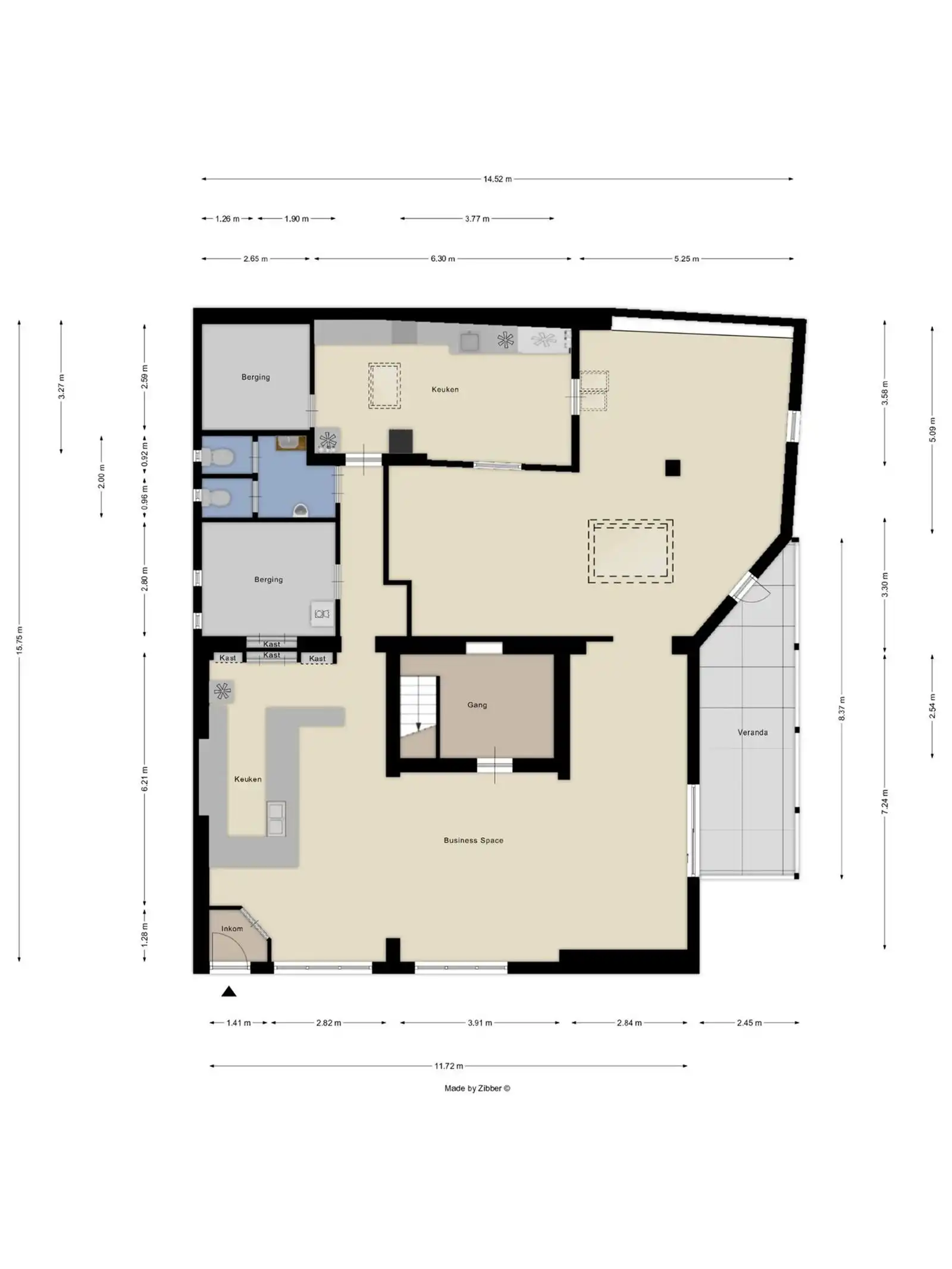 Appartement met handelspand  foto 4