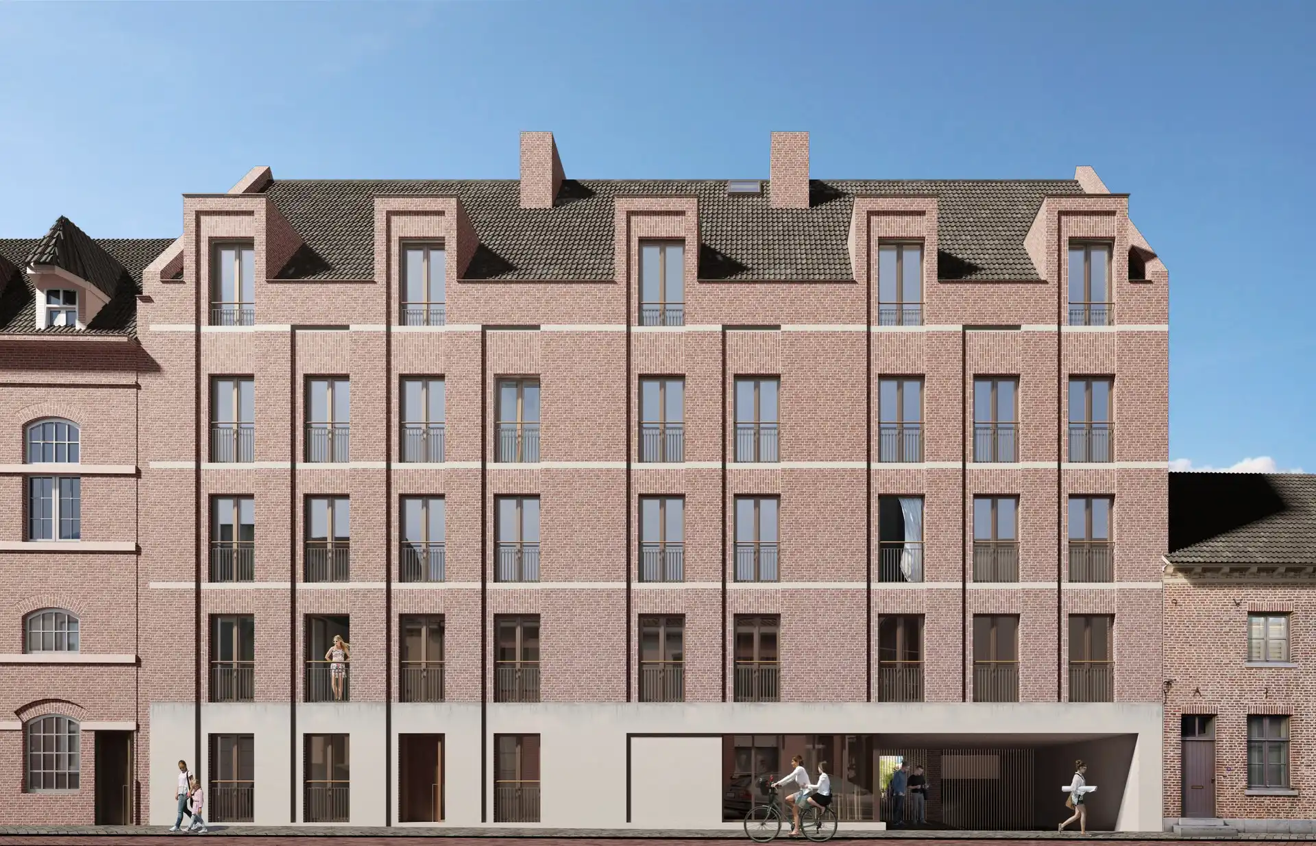 Ondergrondse parkeergarage in centrum Maaseik foto {{pictureIndex}}