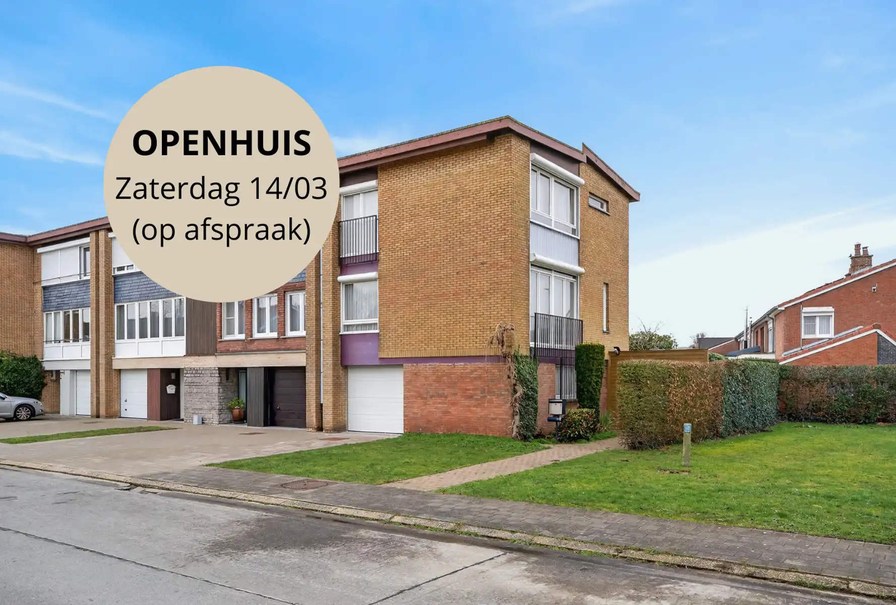 Hoofdfoto van de publicatie: Ruime bel-étage met tuin en garage in Sint-Michiels