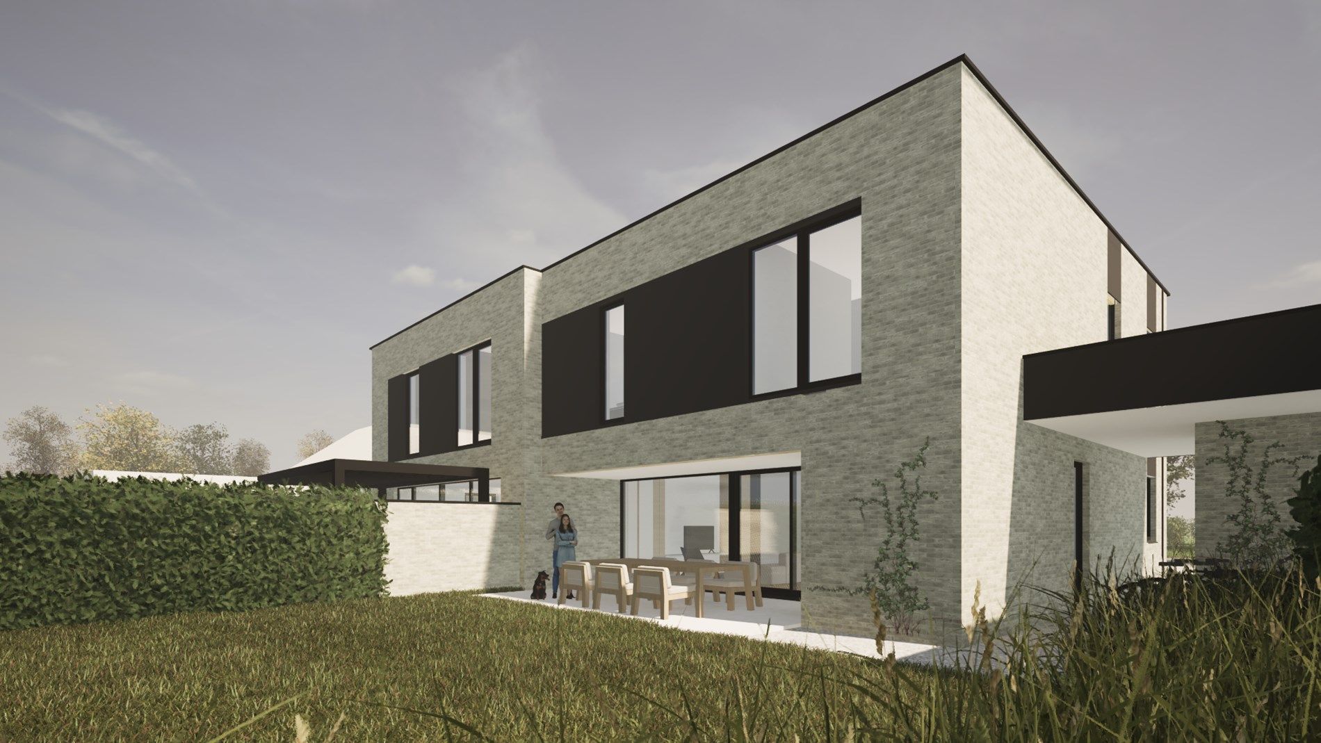 EXCLUSIEVE NIEUWBOUWONING VOORZIEN VAN EEN HOOGWAARDIGE AFWERKING EN MET 4 SLAAPKAMERS, TUIN EN CARPORT TE KERMT foto 6