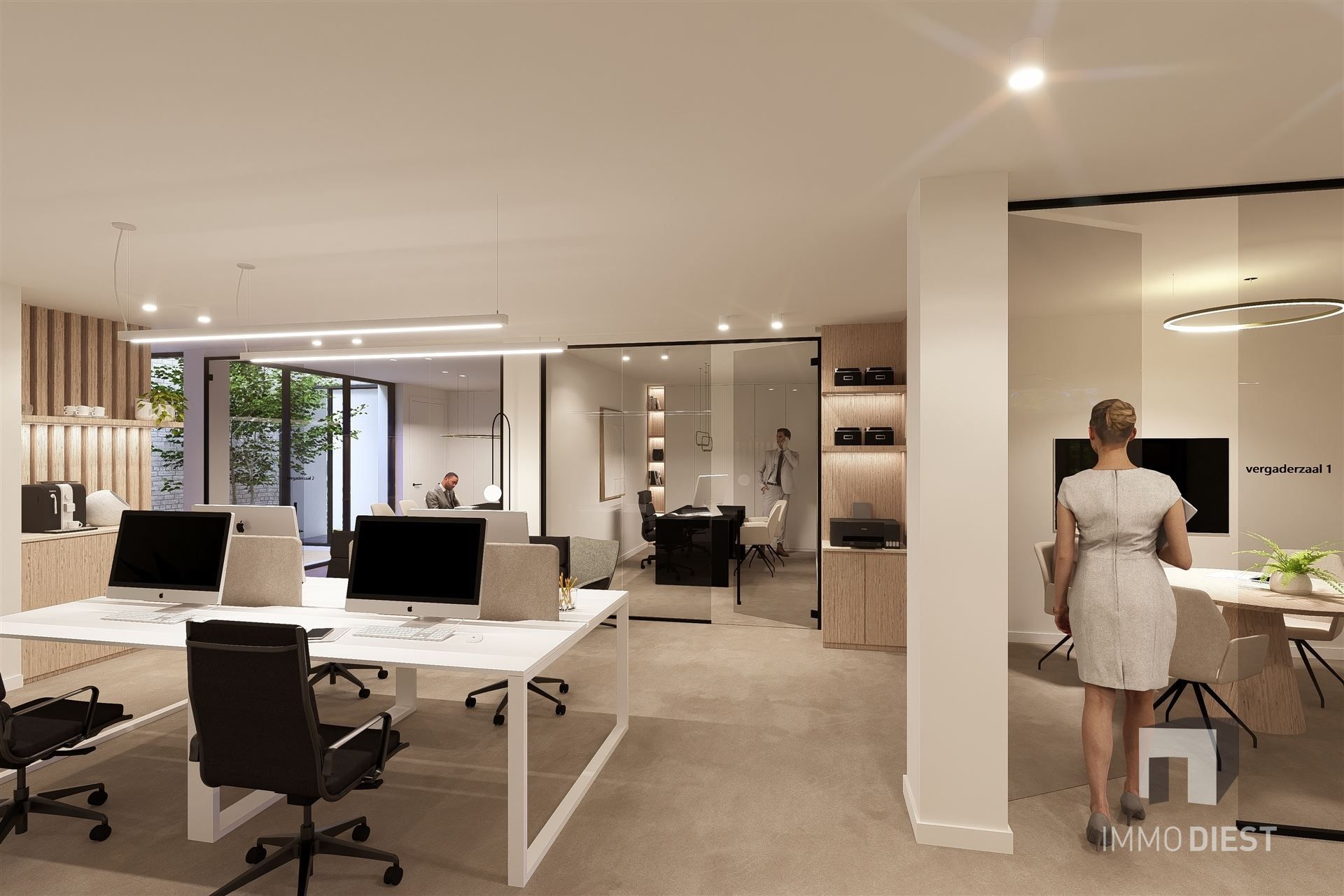 Handelsgelijkvloers 300m2 met 9 autostaanplaatsen foto 18