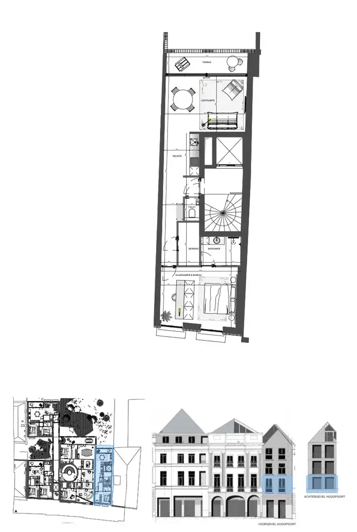 Charmant appartement met 1 slaapkamer en mooi terras in hartje Gent foto 4