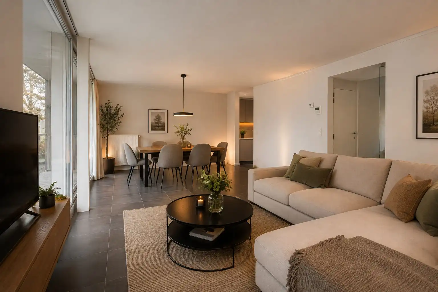 Prachtig 3-slaapkamer appartement en autostaanplaats in rustige en groene omgeving foto 2
