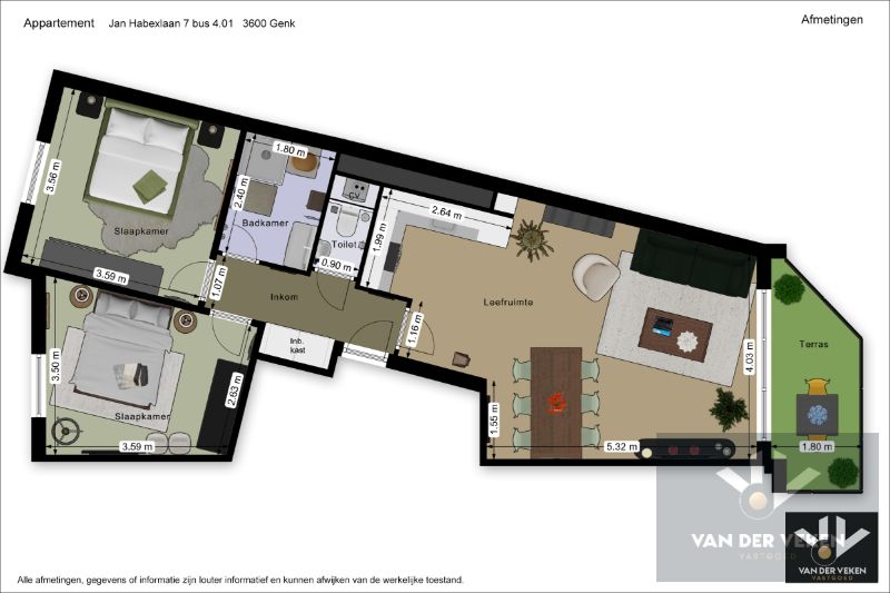 Instapklaar 2 slpk-appartement aan de standsrand van Genk foto 19