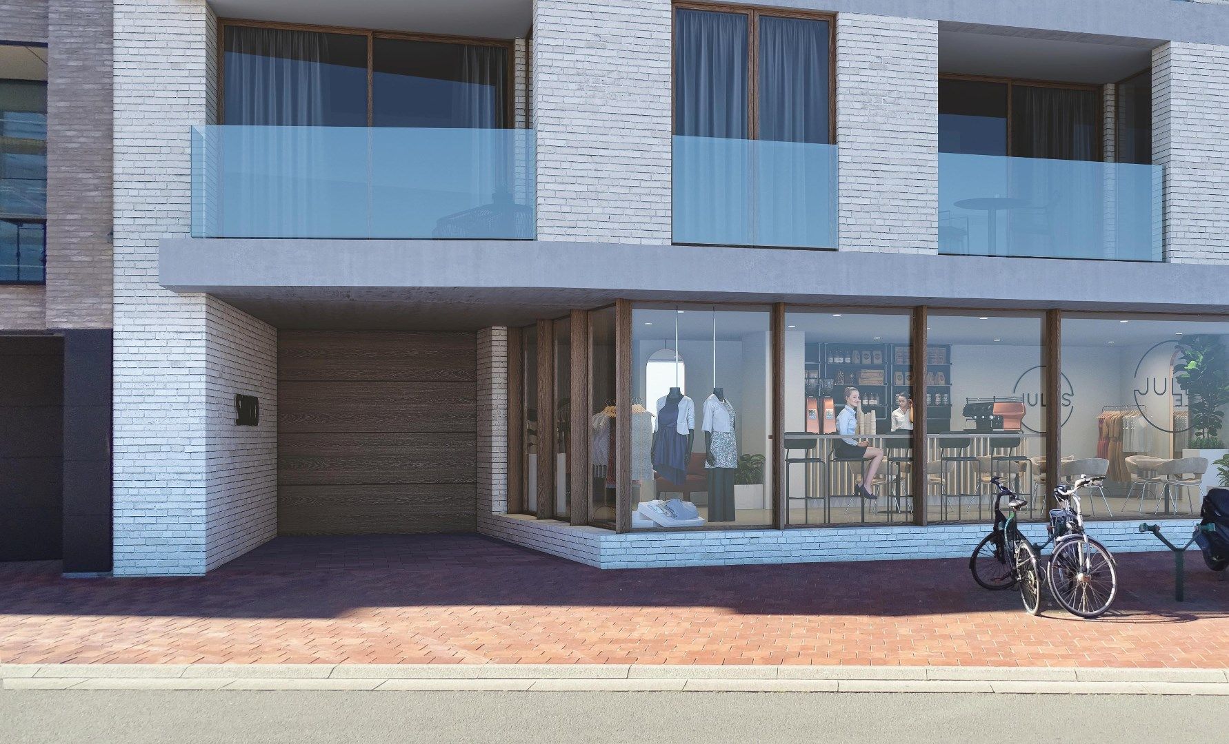 Luxe nieuwbouwproject Knokke met 10 woningen, 9 appartementen, 11 garageplaatsen en handel, verkoop start op 22/07/2025 foto 10