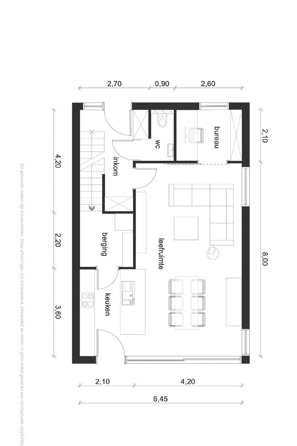 Ruime nieuwbouwwoning (casco) te koop op een top ligging in het centrum van Kessel. foto 8