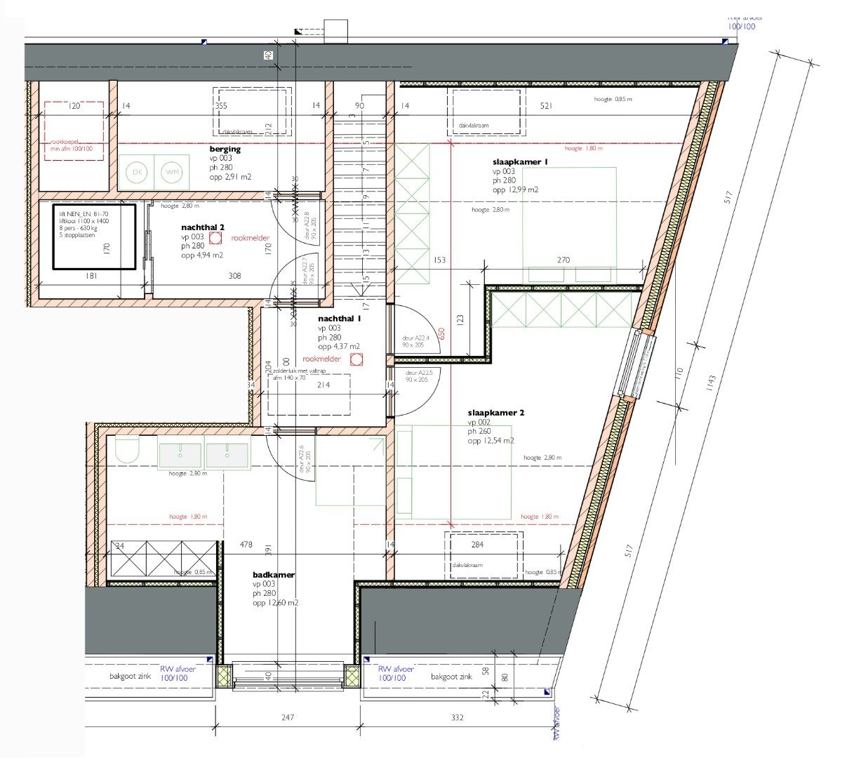 Nieuwbouw duplex-appartement van 125,93m² foto 24