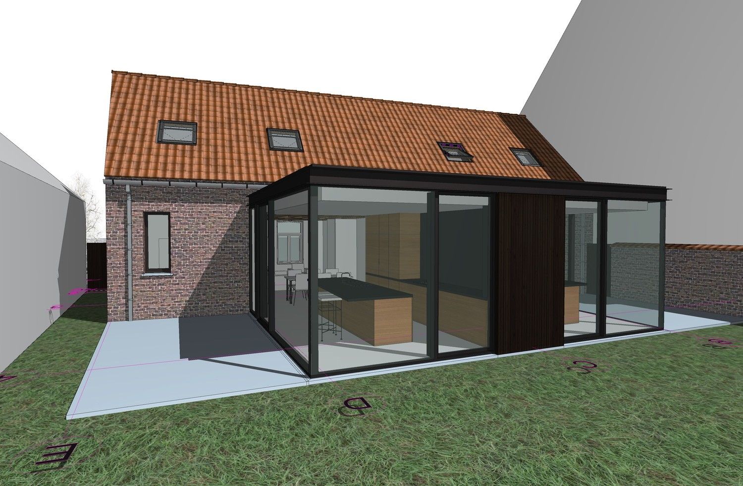 Gerenoveerde halfopen bebouwing met lichtrijke keuken en 3 slaapkamers foto {{pictureIndex}}