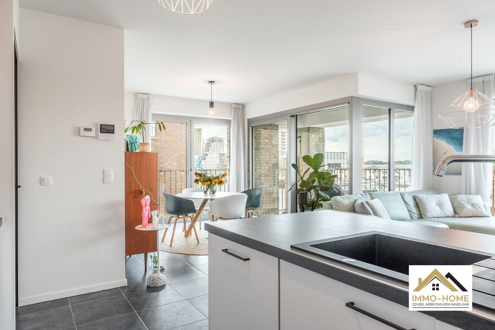 Nieuwbouw appartement met zicht op dokken te Gent foto 9