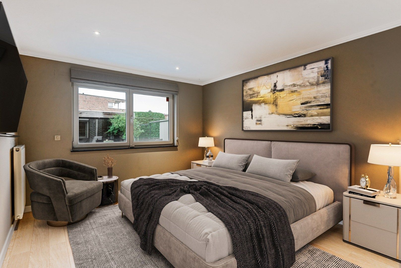 Gelijkvloers appartement met ruim terras en garage in Reet foto 9