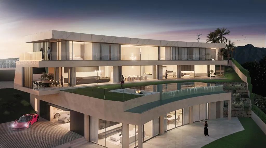 Architectonisch meesterwerk aan de golf – exclusieve villa in het hart van de Gouden Driehoek foto {{pictureIndex}}