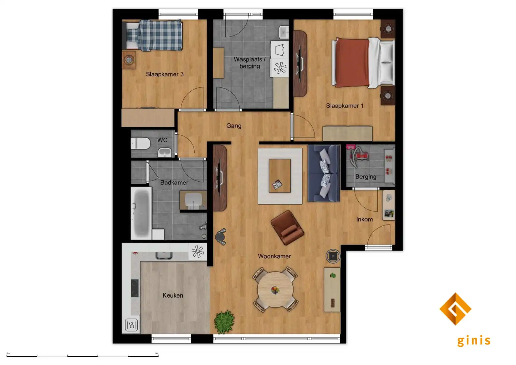 Gelijkvloers appartement met 2 à 3 slaapkamers en gezellig tuintje, in het centrum van Hamont. foto 21
