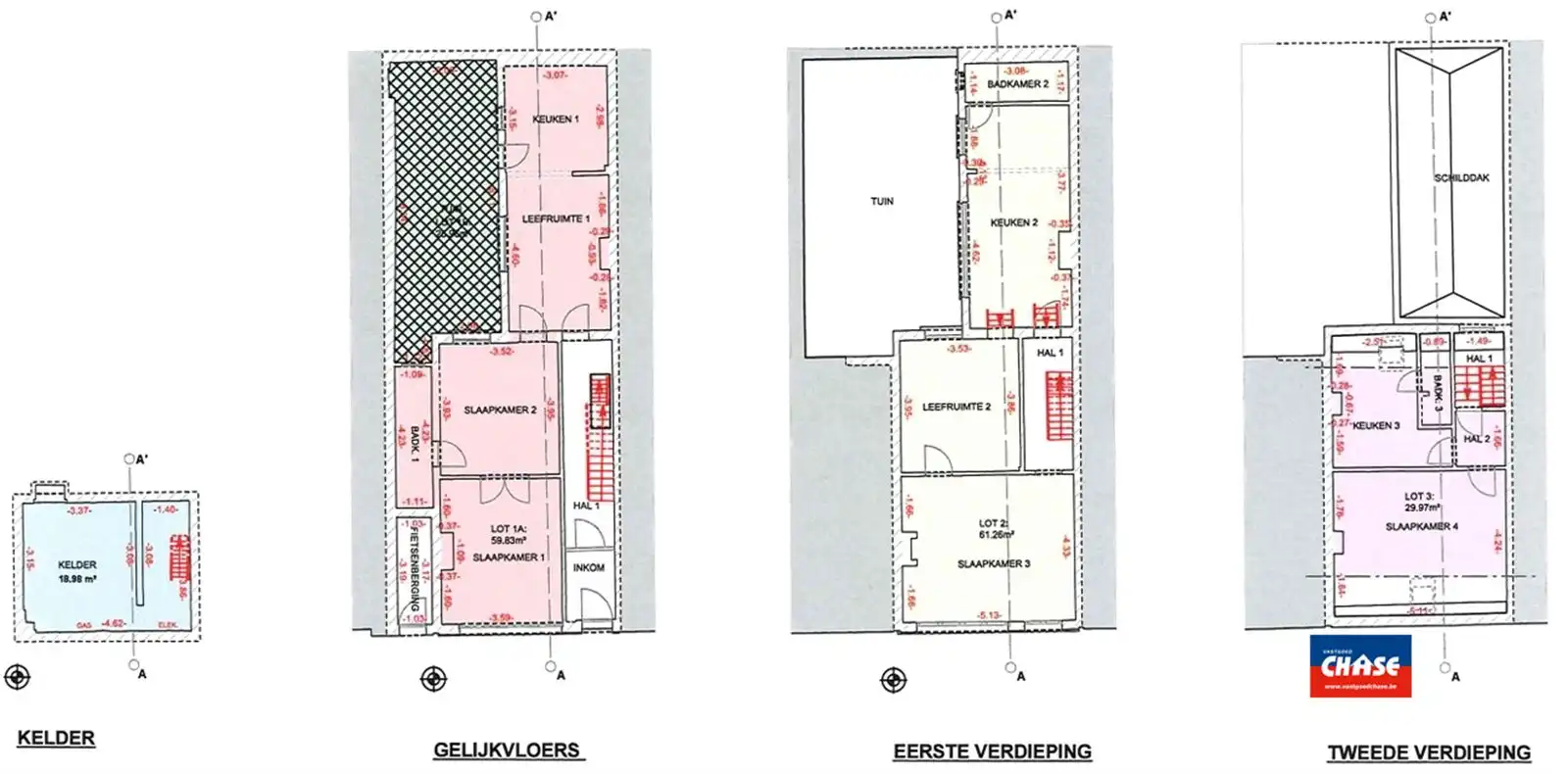 Woning met 4 slpks - opgedeeld in 3 woonunits foto 17