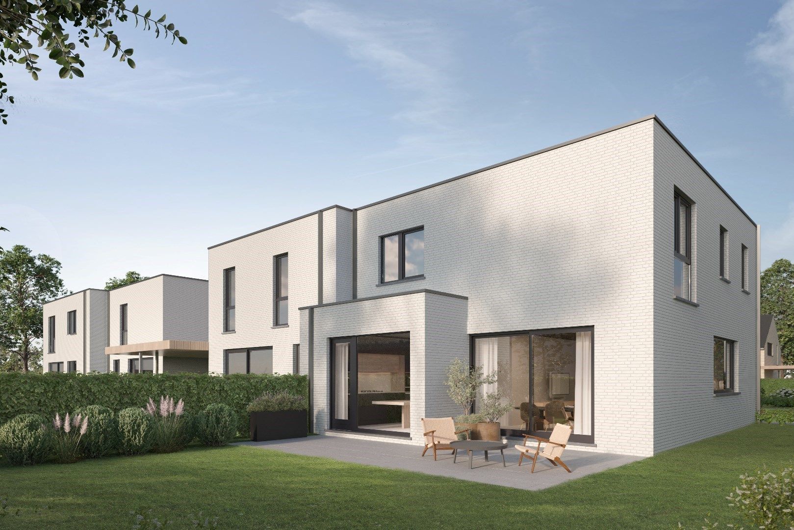 Moderne halfopen bebouwing (Lot 10) in RivaHof te Dentergem. foto 2