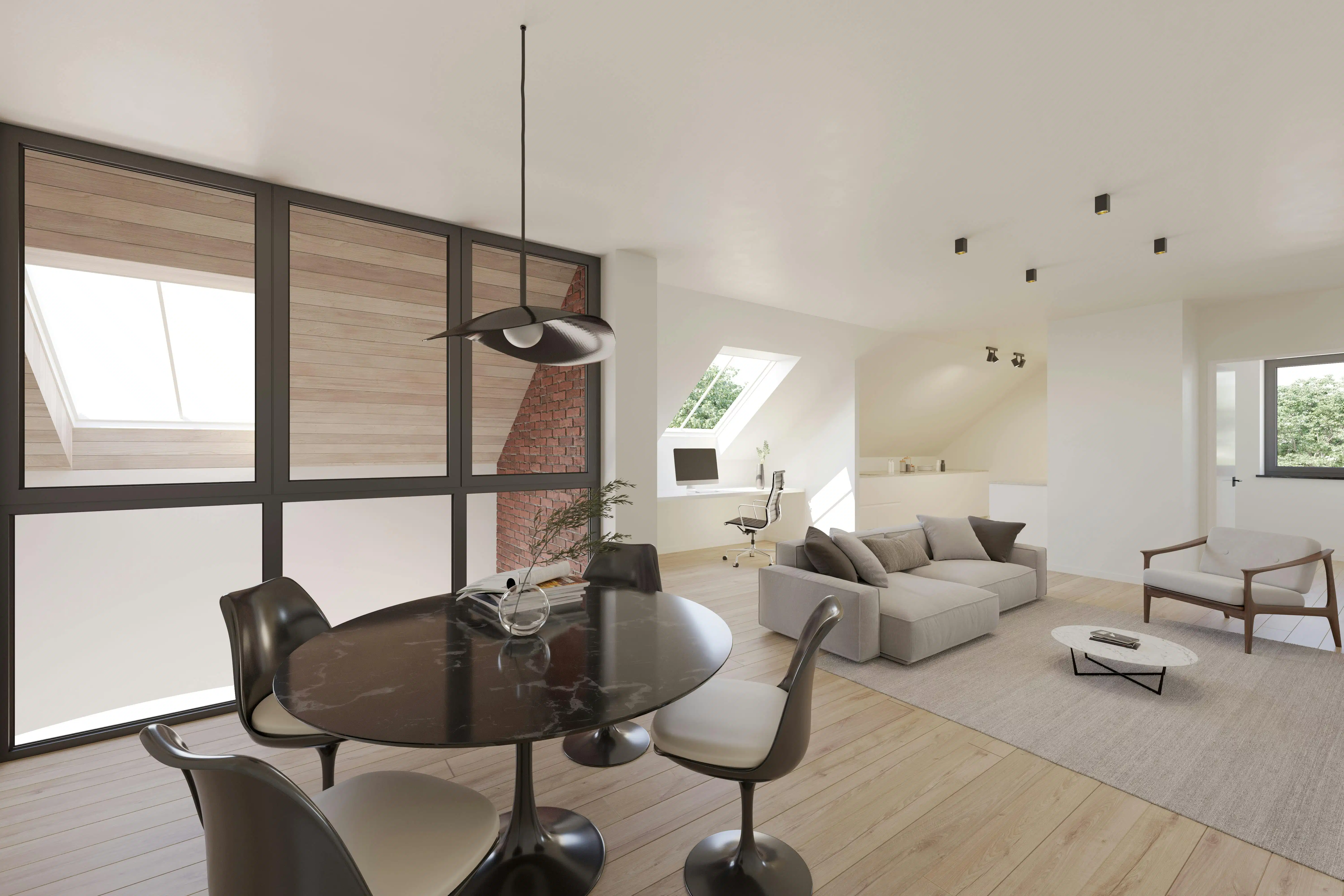Unieke casco loft (237 m²) met terras in St-Martens-Bodegem foto 7