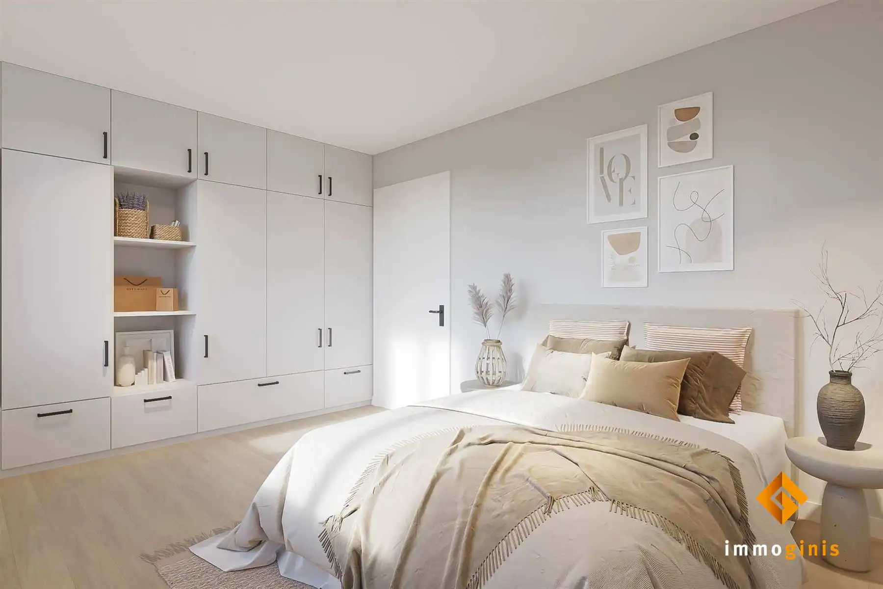 Appartement (tweede verdieping) met 2 slaapkamers en ruim overdekt terras. foto 8