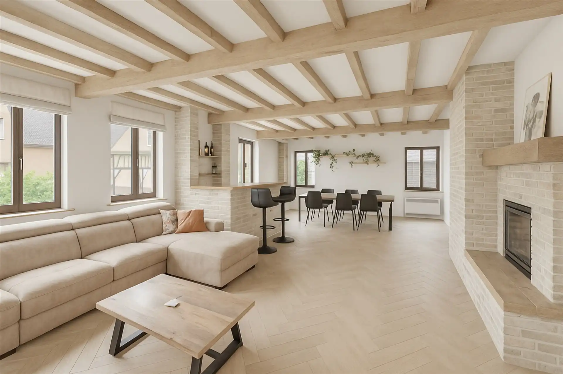 Prachtige open bebouwing met  3 slpks en zonnige tuin foto 6