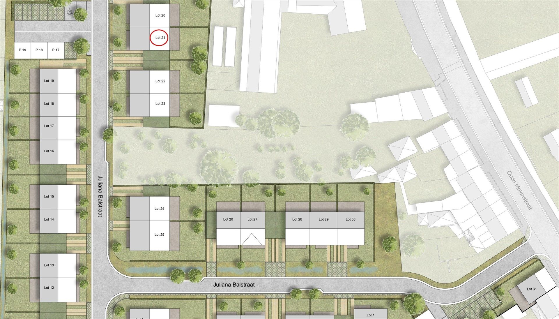 Perceel bouwgrond voor halfopen bebouwing in nieuw woonproject De Klingerie (286m²) foto 2