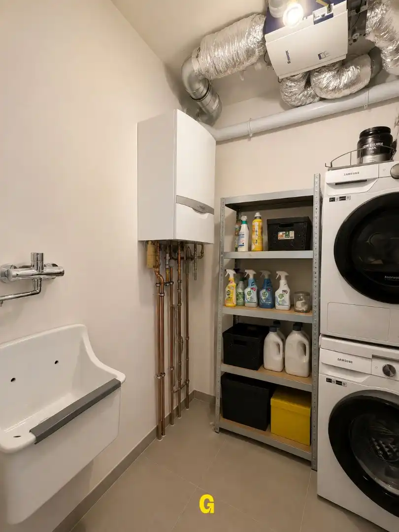 Knap afgewerkt gelijkvloersappartement met 2 slaapkamers, ruim terras en tuintje met tuinberging foto 16