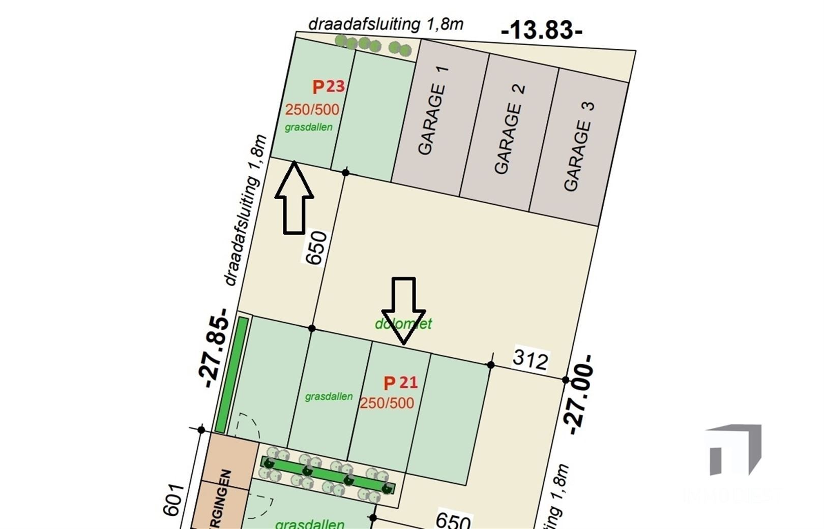 Afgesloten parkeerplaats dichtbij het centrum van Tessenderlo foto 4