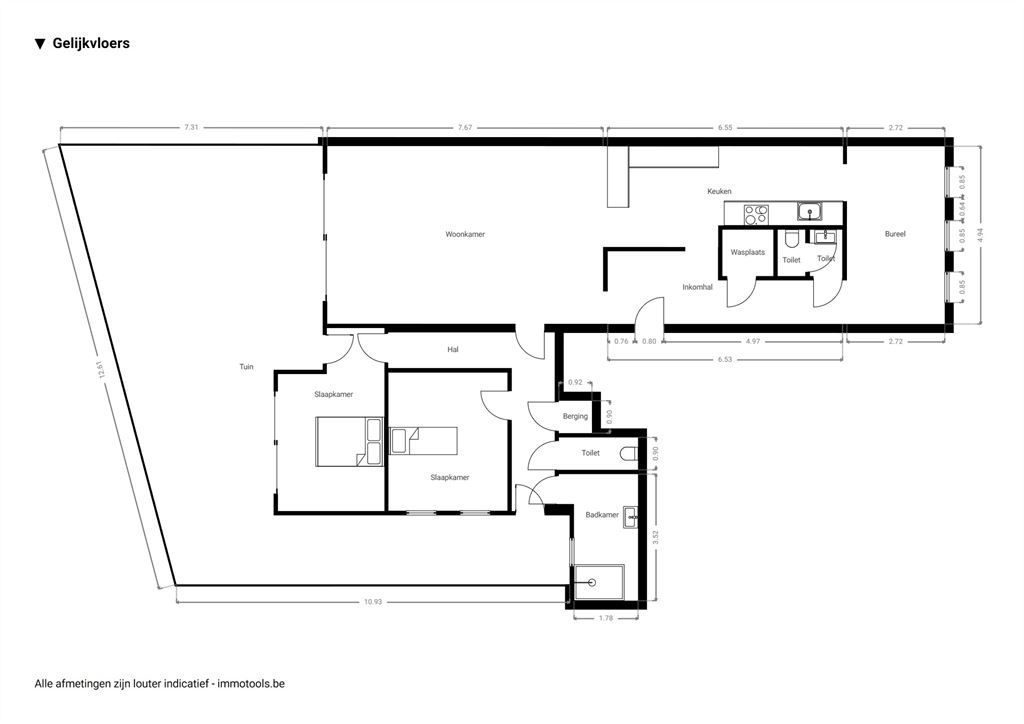 Stijlvol gerenoveerd gelijkvloers appartement foto 16