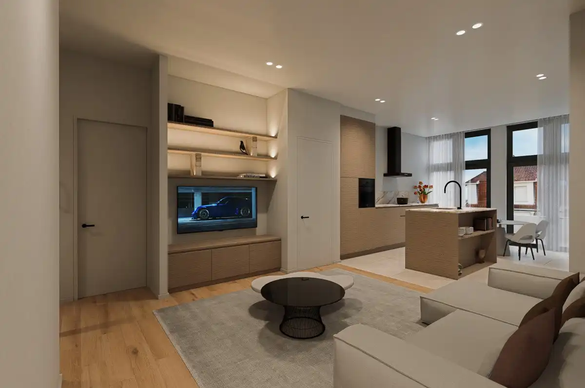 Nieuwbouw appartement met 1 slaapkamer nabij de zeedijk met aankoop mogelijkheid tot gargage! foto 7