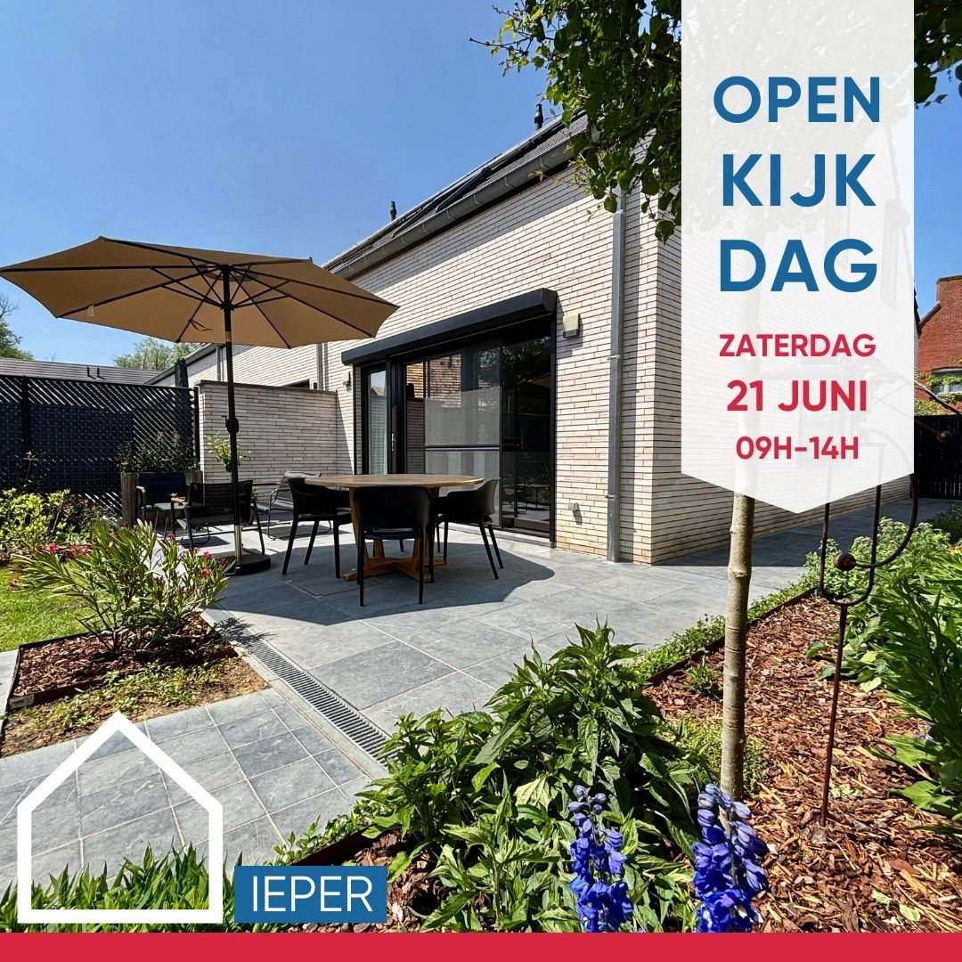 KIJKDAG 21/06. Instapklare HOB (2018) met garage en tuin te centrum Ieper foto {{pictureIndex}}