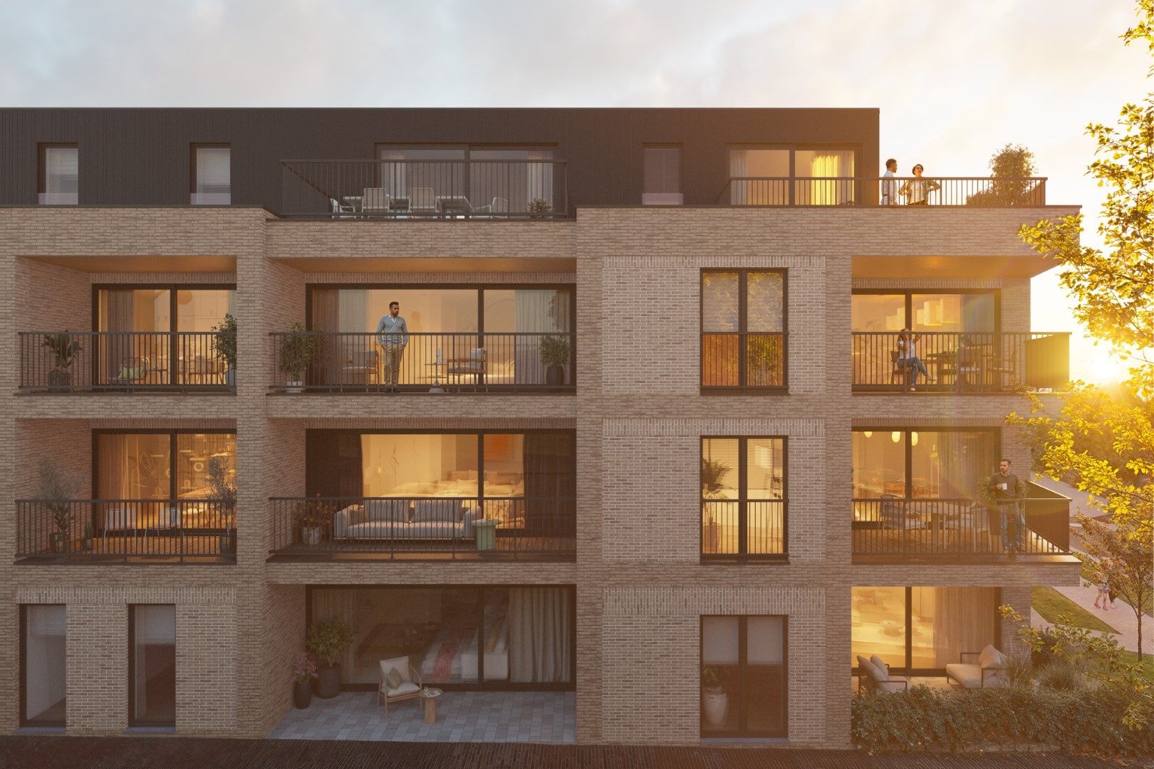 Energiezuinig 1 slpk-appartement in Kallo foto 2