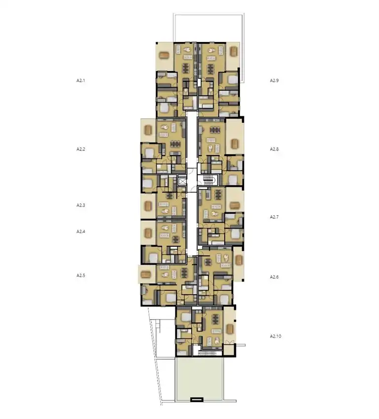 3 slaapkamer appartemet met zuidgericht terras foto 6