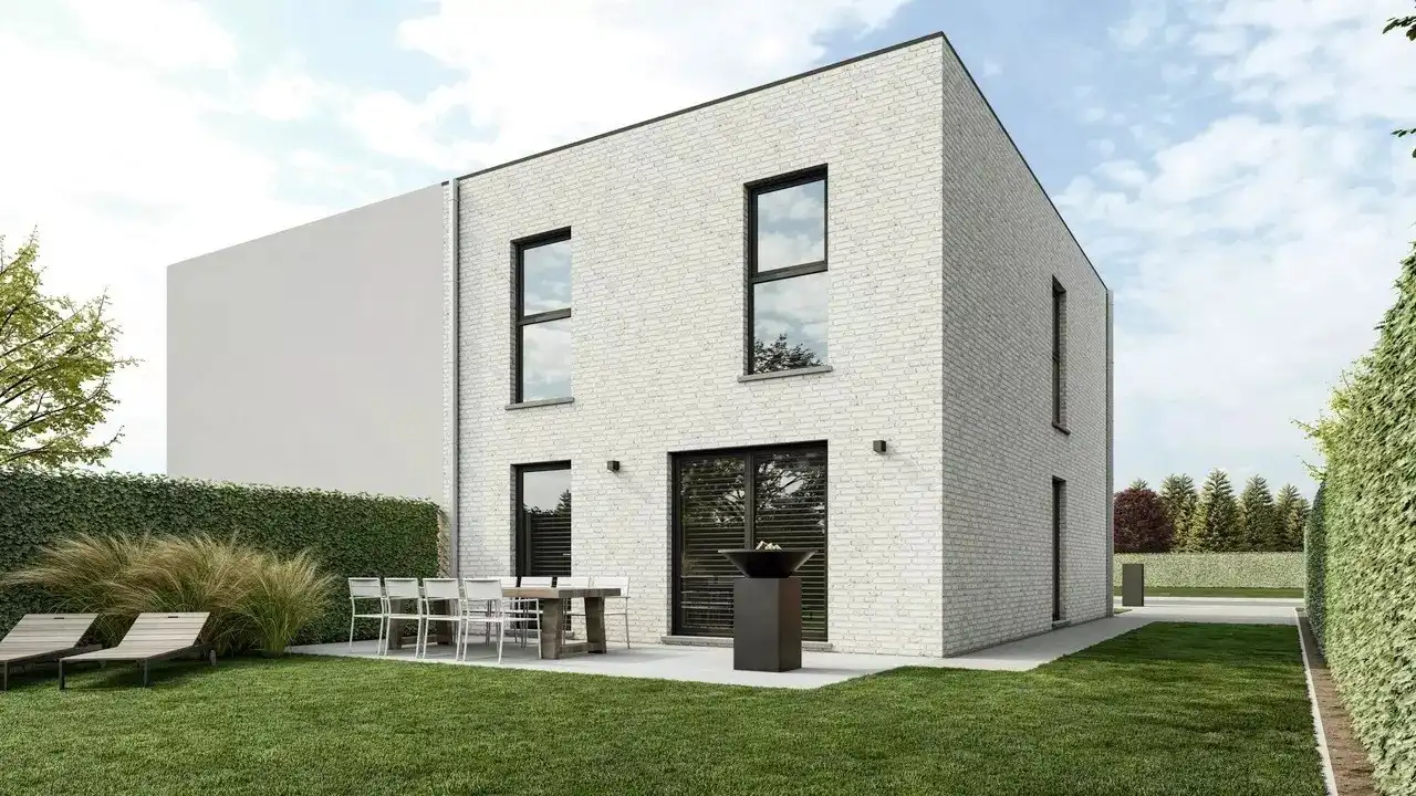 Nieuwbouwwoning, halfopen bebouwing, LOT 2, voor halfopen bebouwing, 4a 89ca, te Houthalen-Helchteren foto 5