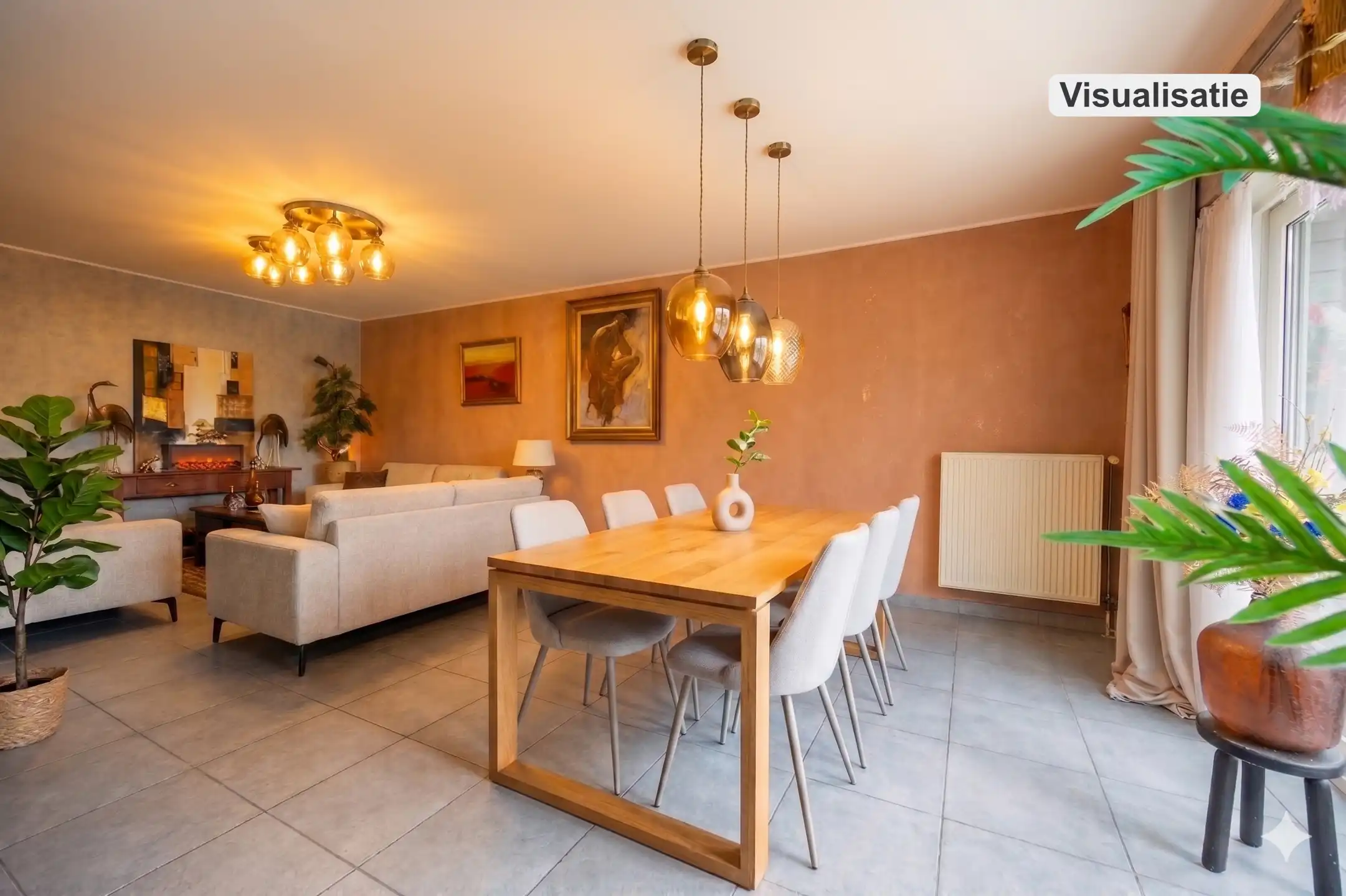 Centraal gelegen 2 slpk app met terras en ruime garagebox. foto 3