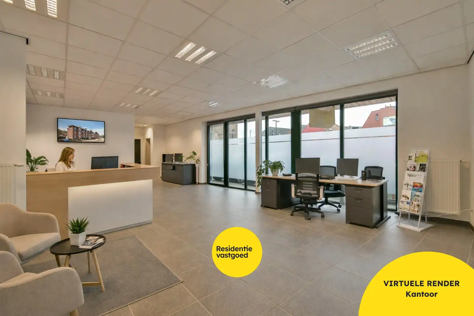 Handelszaak gelegen op een toplocatie in centrum Ruddervoorde! foto {{pictureIndex}}