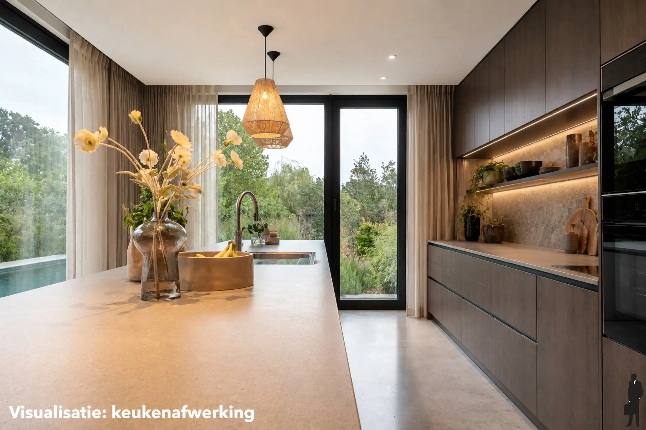 Unieke architectenvilla; af te werken - in groen - op 20 are foto 8