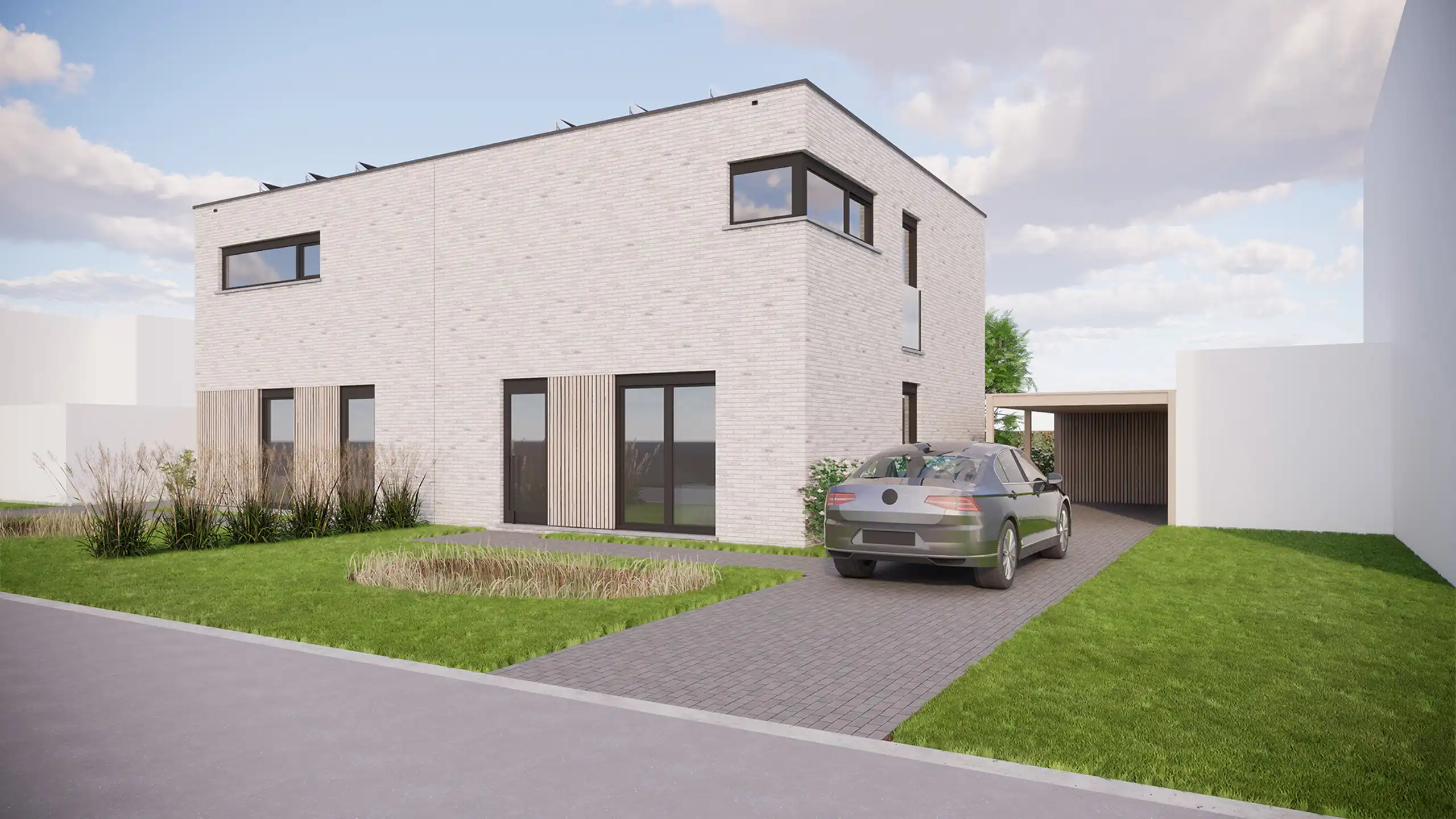 Vijf halfopen energieneutrale ééngezinswoningen in Wijchmaal foto 24