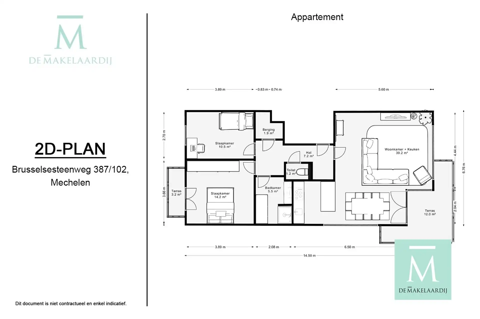 Recent en energiezuinig appartement met 2 slaapkamers vlakbij Mechelen Centrum foto 21