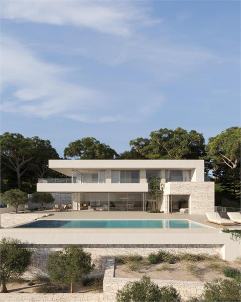 Nieuwbouw Villa In Moraira met uitzicht op zee foto 2