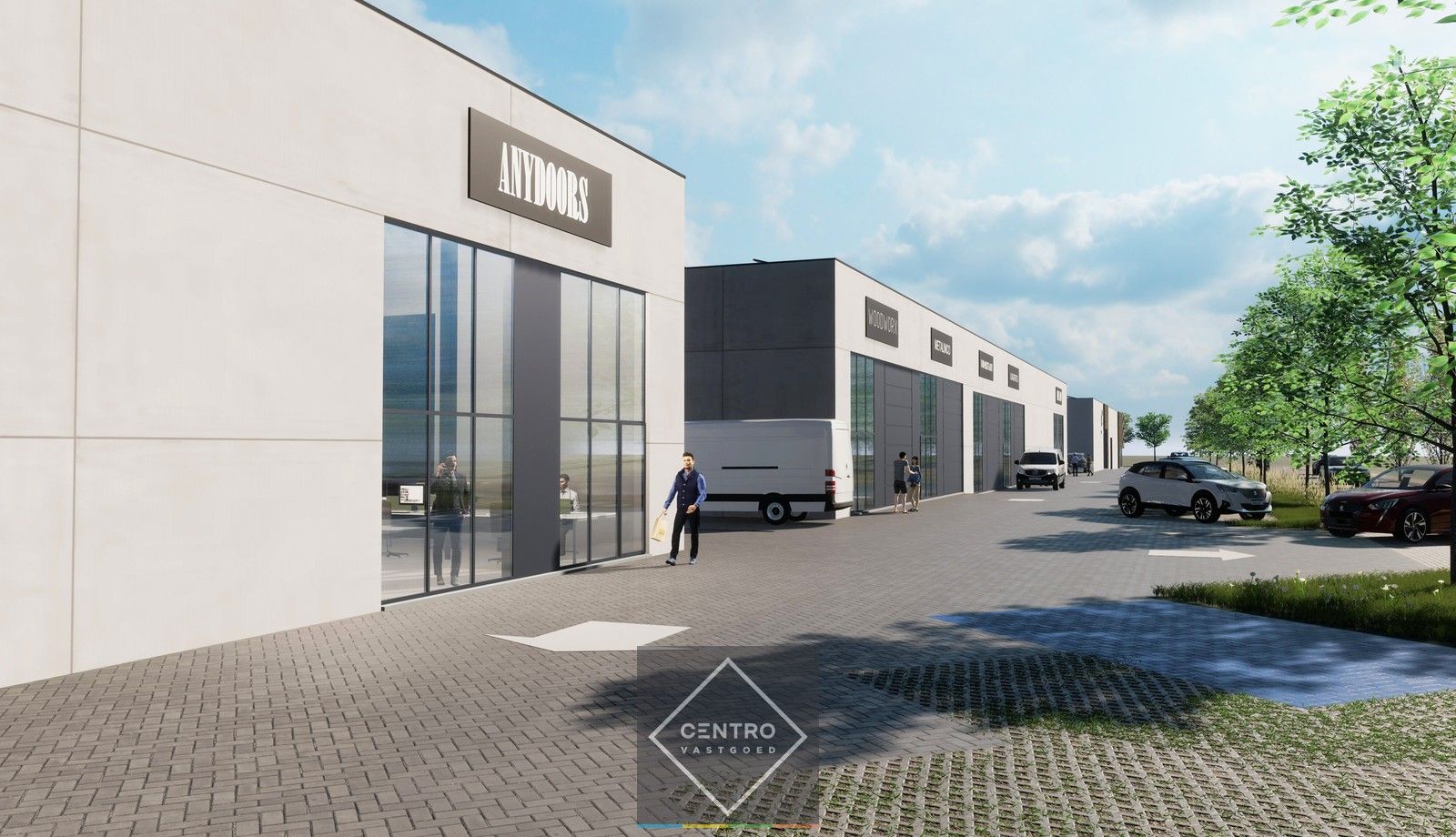 NB-magazijn van ±320m² mét 2 parkeerplaatsen in bedrijfsverzamelgebouw te DENTERGEM. foto 7