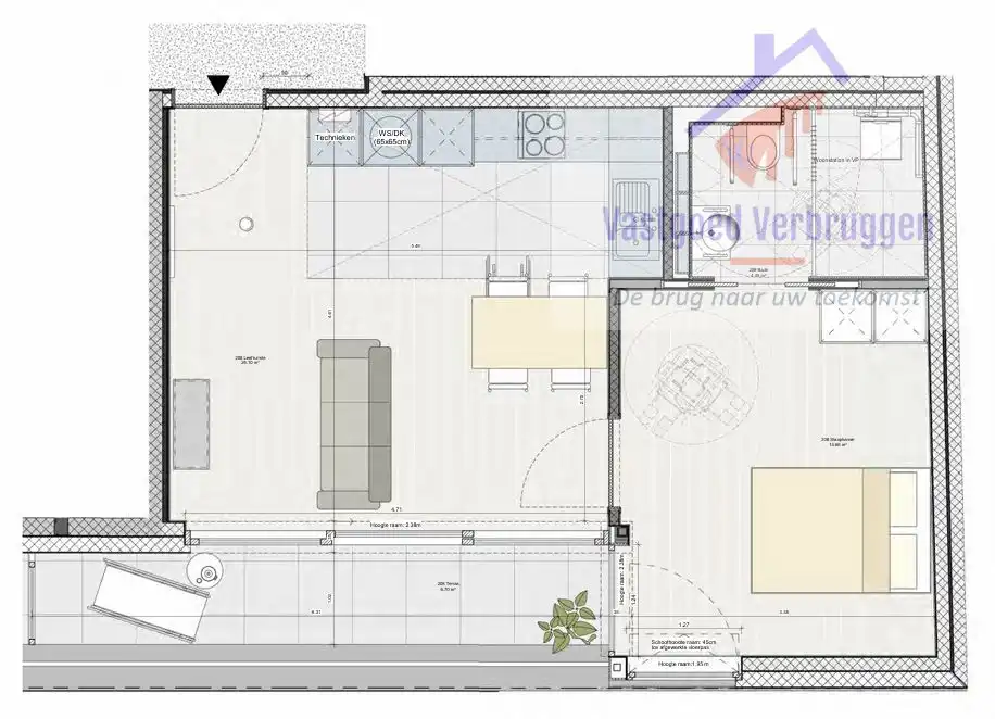 Moderne assistentieflat op toplocatie in centrum Aalst foto 4