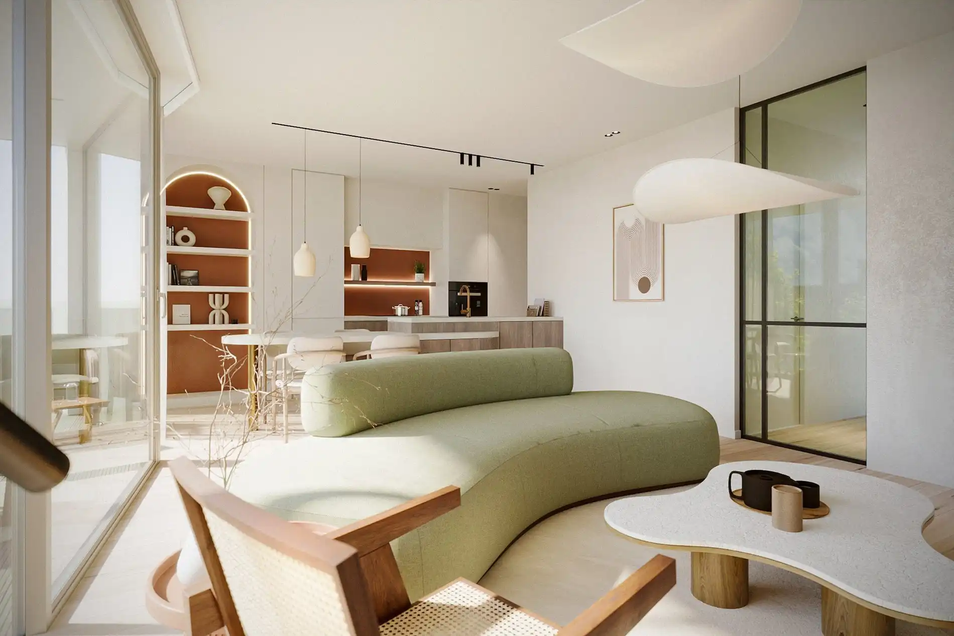 Res. "Finion": 2 slaapkamer appartement met terras foto 3