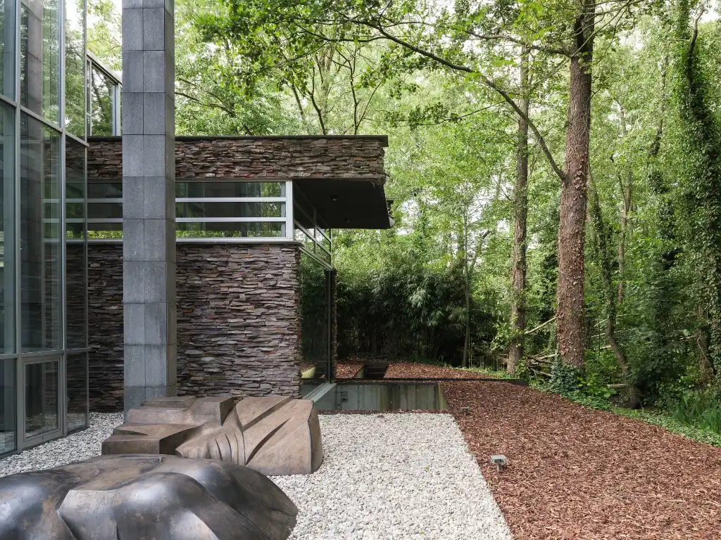 Vrijstaande architectenwoning (bvo 444 m²) op de grens met natuurpark Overmeers foto 11